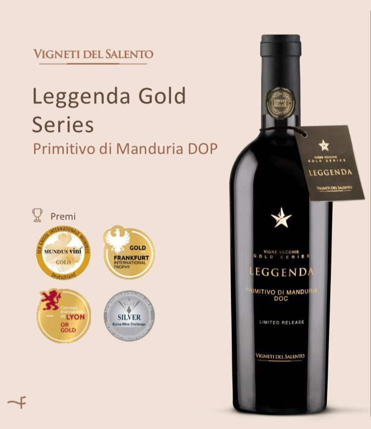 SALENTO VINEYARDS LEGEND PRIMITIVO DI MANDURIA GOLD SERIES LIMITED FANTINI WINES