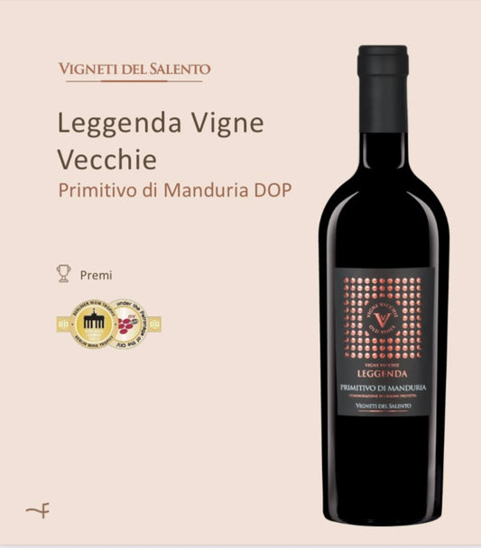 SALENTO VINEYARDS LEGEND PRIMITIVE DI MANDURIA OLD VINES FANTINI WINES